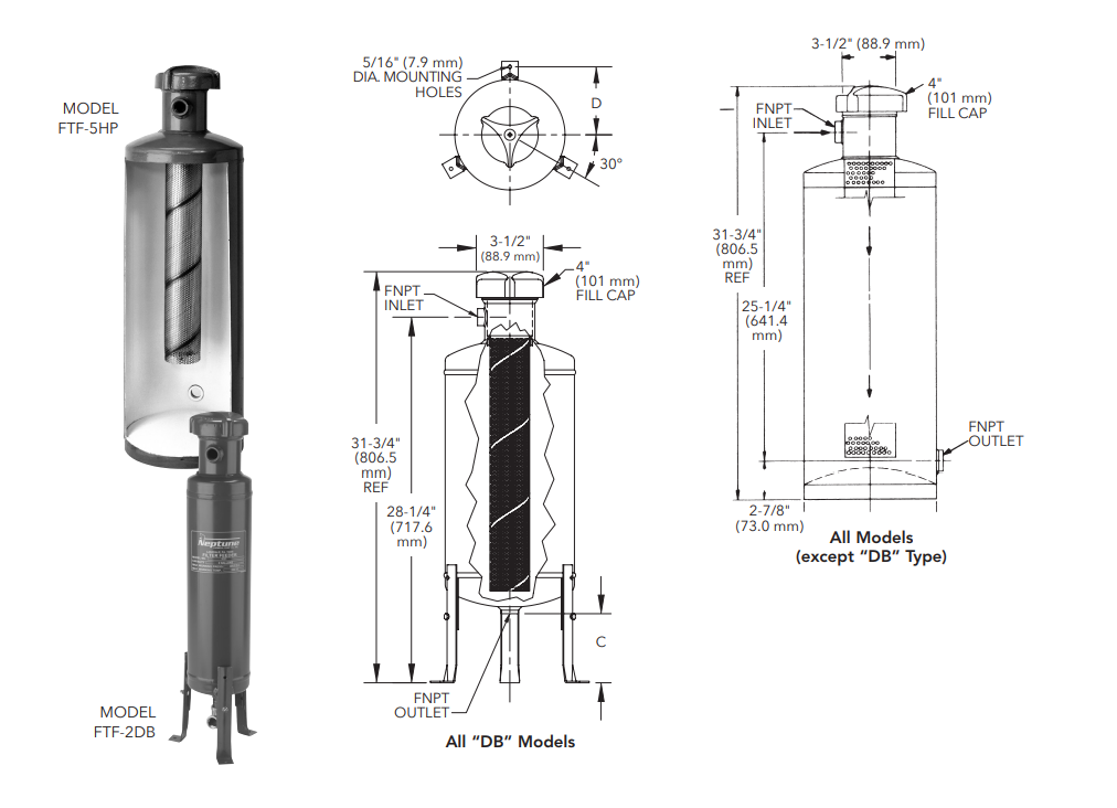 Neptune FTF-5150HP Filter Feeders - Cannon Water Technology